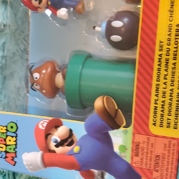 nip Nintendo super Mario acorn plains diorama set - Picture 4 of 5